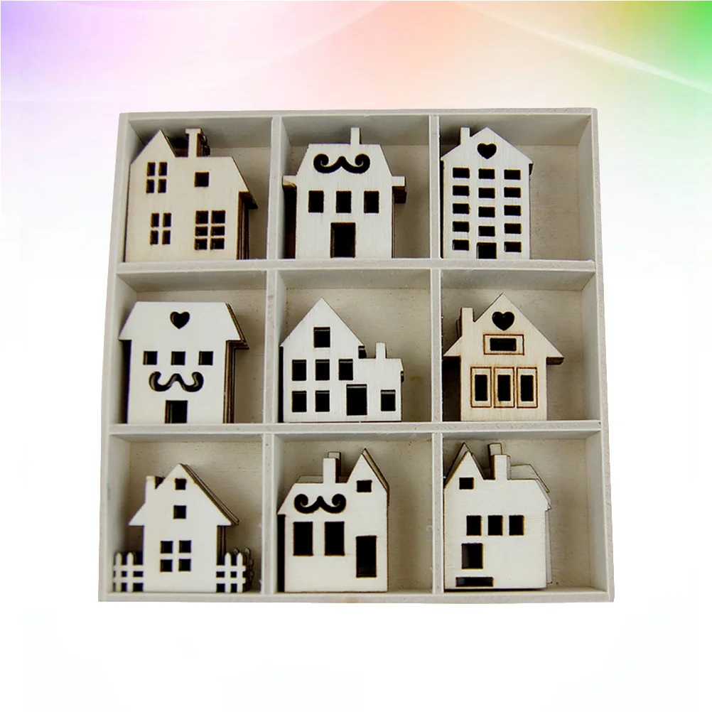 

Wooden Wood Crafts Crafthouse Slices Hanging Unfinished Shape Ornaments Slice Cutouts Pendant Houses Chip Home Pendants