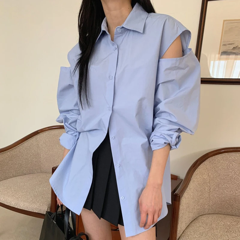 

Korobov Korean Chic Elegant Women Blouses Vintage Hit Color Striped Office Lady Female Shirt 2022 Spring Summer New Blusas Mujer