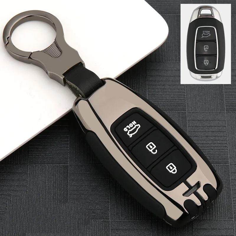 

Car Key Case For Hyundai Solaris i10 i40 i20 i30 Creta Tucson Santa Fe ix35 ix25 Elantra Sonata Kona 2008 Verna Accent Matrix