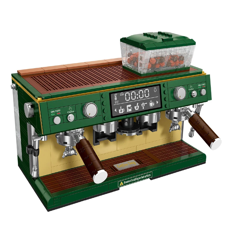 

Мини-конструктор, модель кофемашины, набор конструкторов «сделай сам», сборная Ретро Современная машина, украшение для дома, детские игрушки