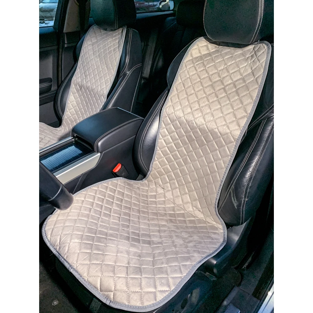 Накидки из алькантары на сиденье автомобиля / Универсальная модель Комплект 2 шт.