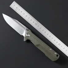 TWOSUN TS505 Pocket Folding EDC Knife N690 Steel Blade Micarta Handle Jackknife Tactical Multitool Outdoor Survival Hand Tools