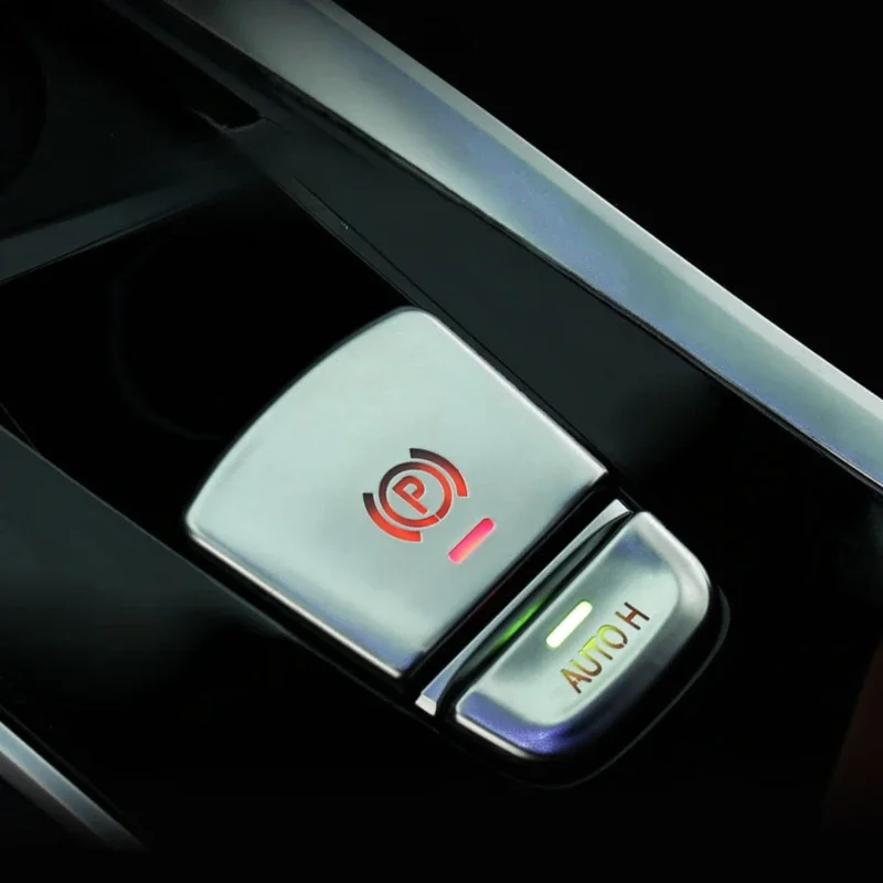 Фото Для BMW 5 серии G30 X3 G01 X4 G02 18-24 ABS автомобильный центральный ручной тормоз крышка P кнопка отделка наклейка интерьерные автомобильные аксессуары №4