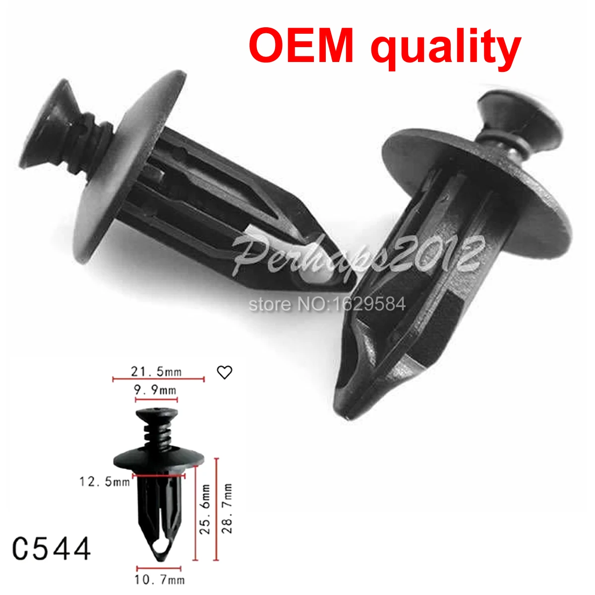 20100x OEM нейлоновые крепления для заднего бампера GM Chrysler APV Vans 10140480 6502625 (art.: 3920d8ddfa2f0) - 3920d8ddfa2f0