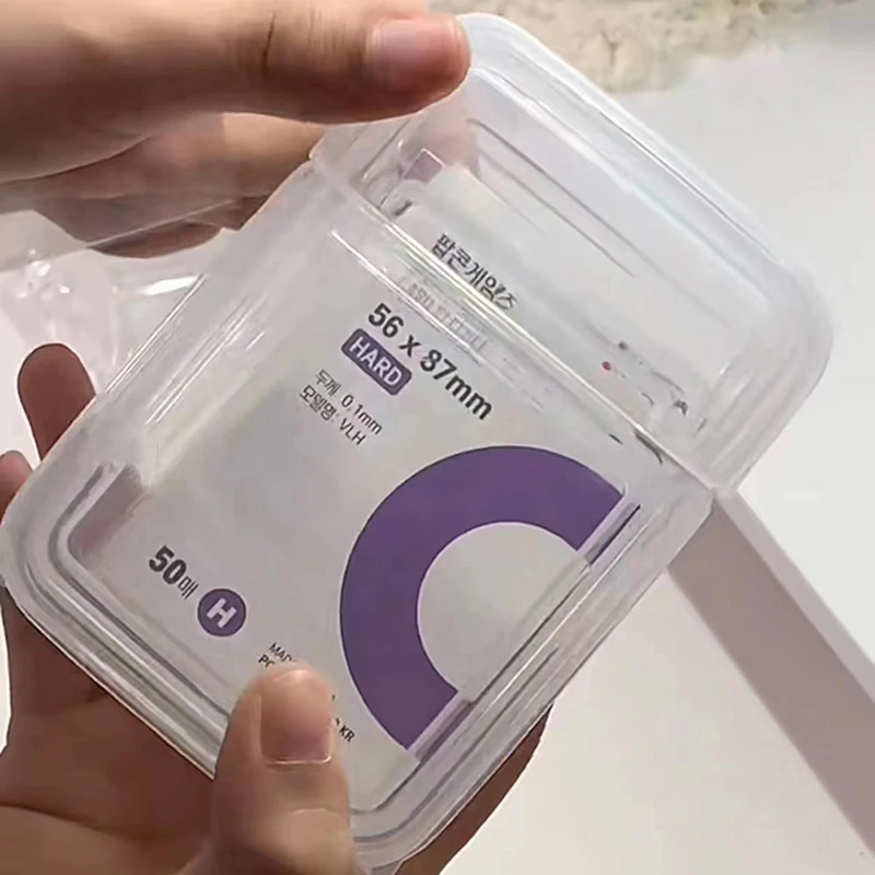 

50Pcs Korea Card Sleeves Clear Acid Free-No CPP HARD 3 Inch Photocard Holographic Protector Film Album Binder