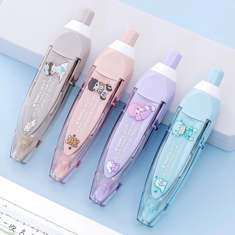 

Creative Correction Tape Kawaii Press Type White Out Corrector Tool Replaceable Core Student Stationery School Office Supplies
