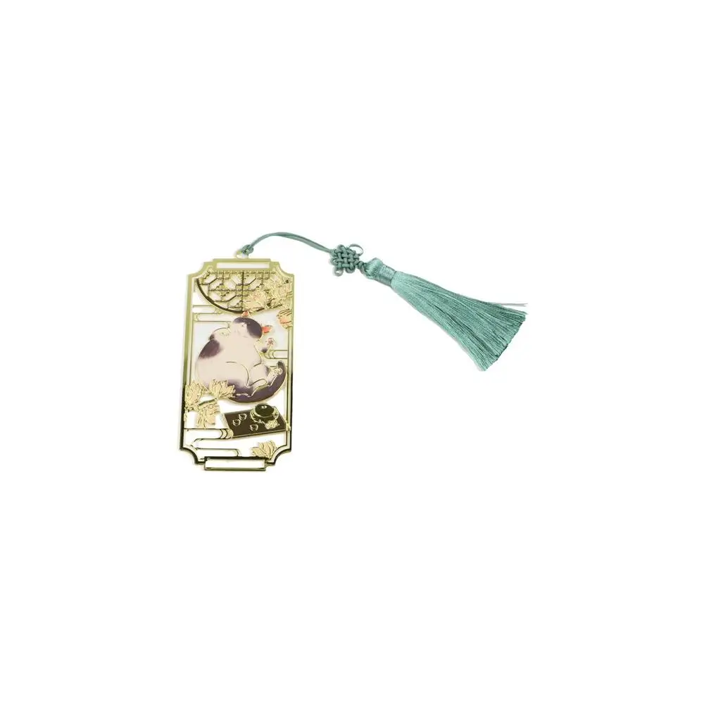 Металлические закладки с котом