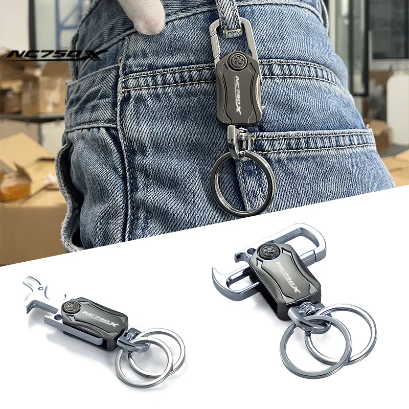 

For HONDA NC750X NC 750X NC750 X 2014-2020 CNC Motorcycle Keychain Accessories Key Ring Zinc Alloy Fashion