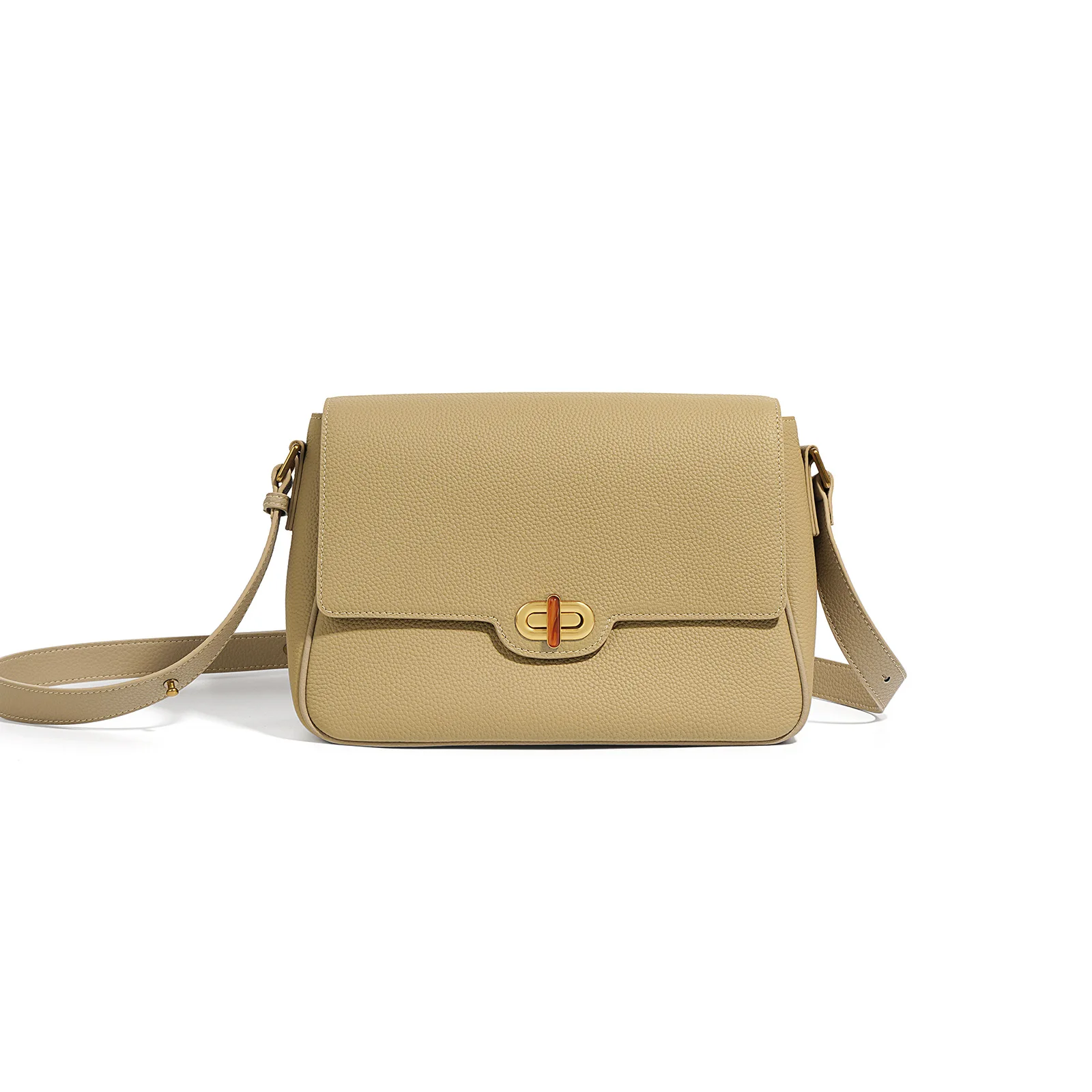 Vintage Togo Genuine Leather Shoulder Bags for women with Buckle, Versatile Crossbody Bag Designer luxury bag ladies handbags