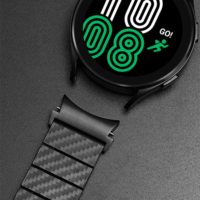 No Gaps Carbon Fiber Strap for Galaxy Watch 5 4 44mm 40mm Band 5pro 45mm Bracelet for Samsung Galaxy Watch 4 Classic 42mm 46mm
