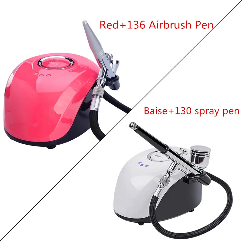 Home Portable Water Oxygen Meter Rejuvenation Spray Rehydration Beauty Nail Painting Coloring Airbrush Air Pump Set |