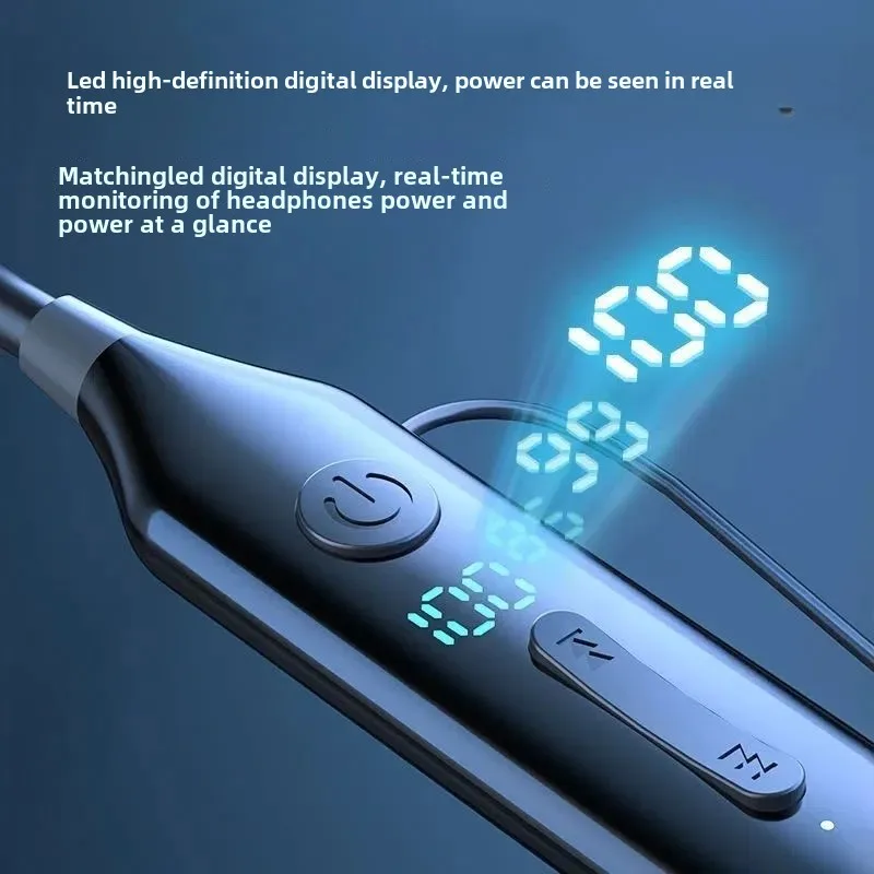 Новые спортивные Bluetooth-наушники с лямкой на шее и большой батареей длительный