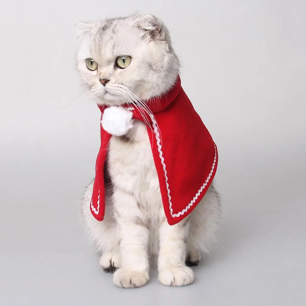 

Забавная красная накидка-плащ для собак, щенков, кошек для Хэллоуина и праздников