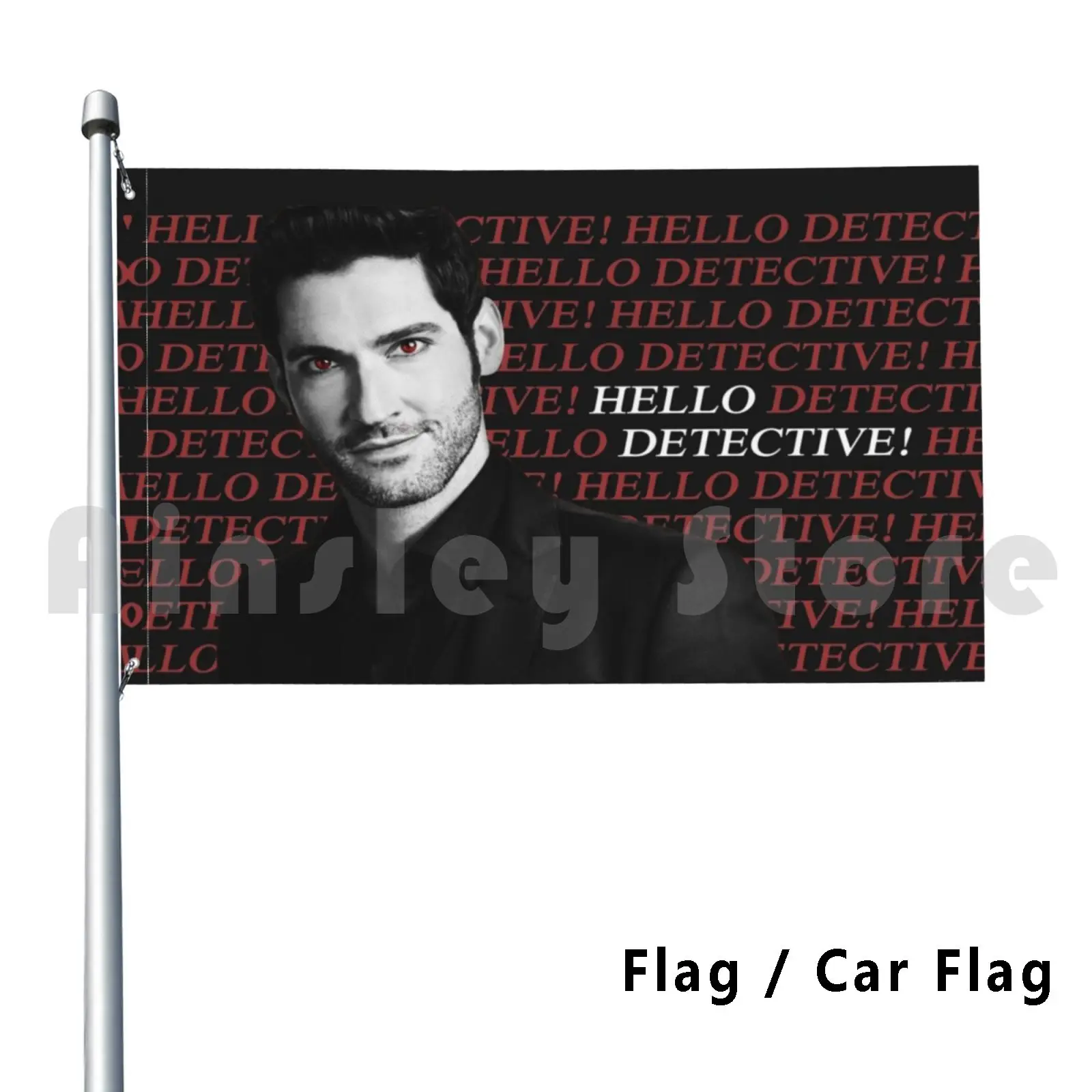 

Hello Detective! Outdoor Decor Flag Car Flag Angels Angel Failed Lux Lucifer Devil Evil Amenadiel Comic