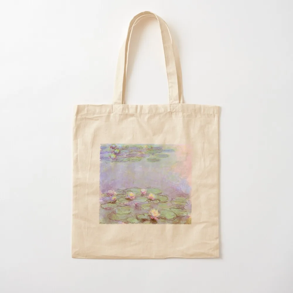 Le Bassin aux Nymph Xouth Lilas de Claude Monet - Lilac Water Lilies Tote Bag shoping bag женская сумка Canvas