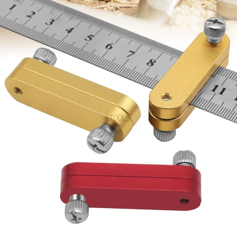 

Steel Ruler Positioning Block Woodworking Angle Scriber Line Marking Gauge for Ruler Locator Carpentry Scriber Measuring Tools