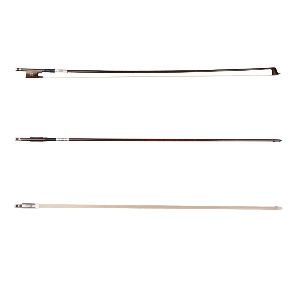NAOMI Snakewood Fiddle Bow 4/4 Violin Bow Snakewood Lever With Paris Eye Snakewood Frog Silver Mounted Great Balance enlarge