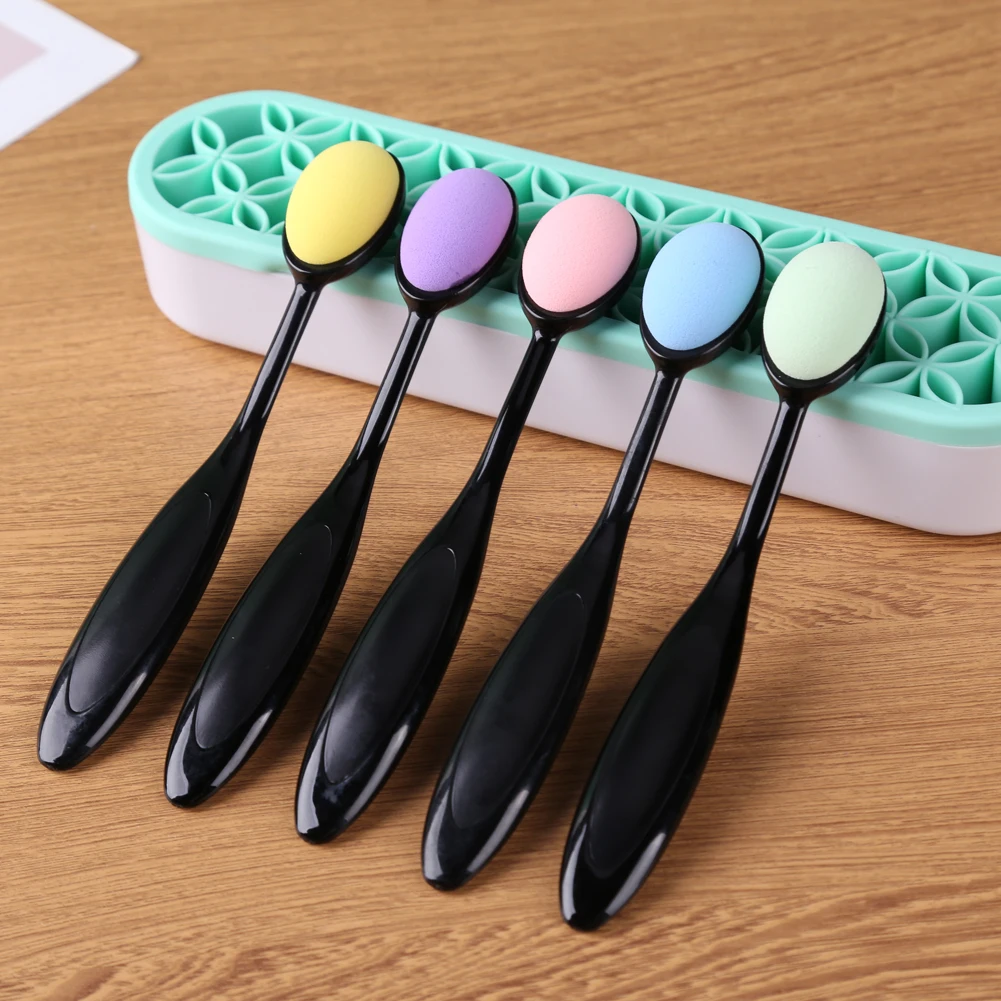 

5pcs/set Colorful Smooth Blending Sponge Brushes Drawing Painting Brushes Flat Kit Blending for DIY Scrapbooking Card Ink Tools