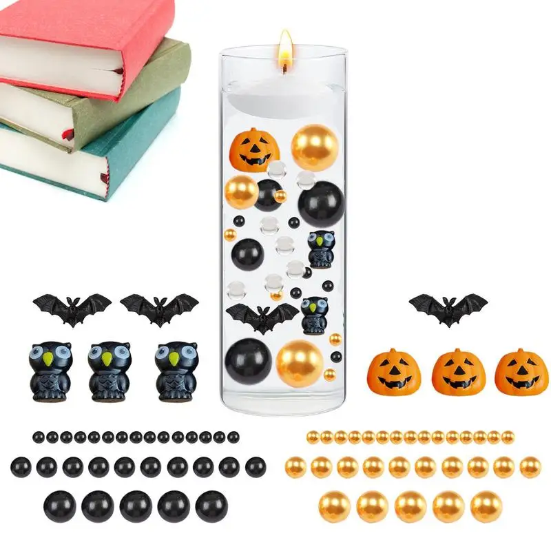

Floating Halloween Fillers Spooky Witch Ghost Bat Vase Filler For Decoration Vivid Patterns Halloween Theme Accessories For