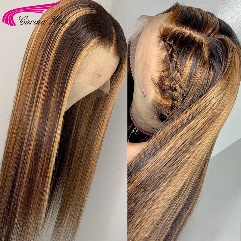 Хайлайтер #4/27 блонд цветные человеческие волосы кружевная часть продвижение