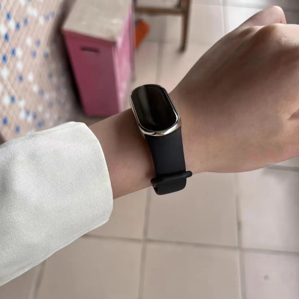 Silicone Film+Strap for Xiaomi Mi Band 8 Sport Wristband Bracelet for MiBand 8 NFC Rubber Strap Correa Smartwatch Accessories