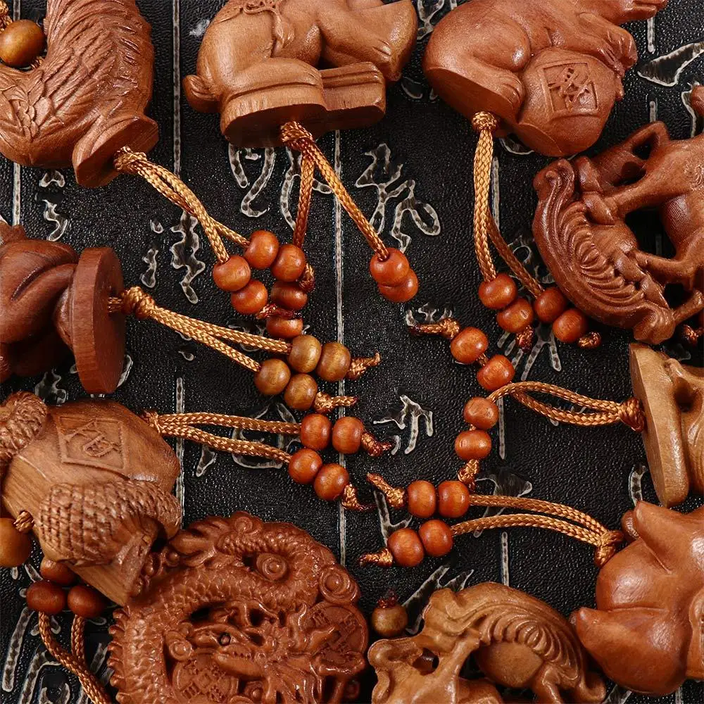 Собака животное подарочная сумка кулон талисман фэншуй брелок для ключей от