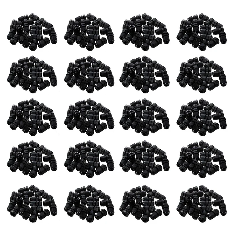 

400 Pieces Black Plastic Waterproof Cable Gland Connector PG7