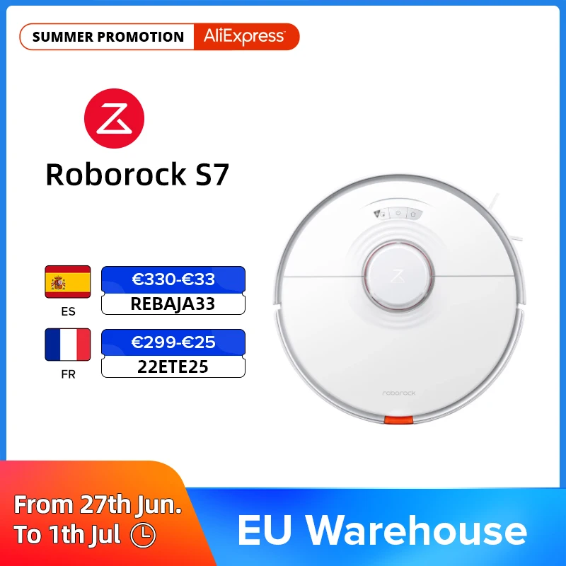 Робот-пылесос Roborock S7 ультразвуковой для дома, уборка ковров и подъема,робот пылесос,пылесос для дома,пылесос беспроводной,roborock s7,моющи…