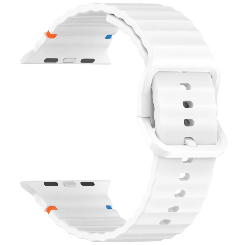 Фото Силиконовый ремешок для Apple Watch Ultra 2 Band 49 мм 46 мм 45 мм 42 мм 44 мм 40 мм 41 мм Браслет Correa iWatch Series 10 9 8 6 7 5 SE №4