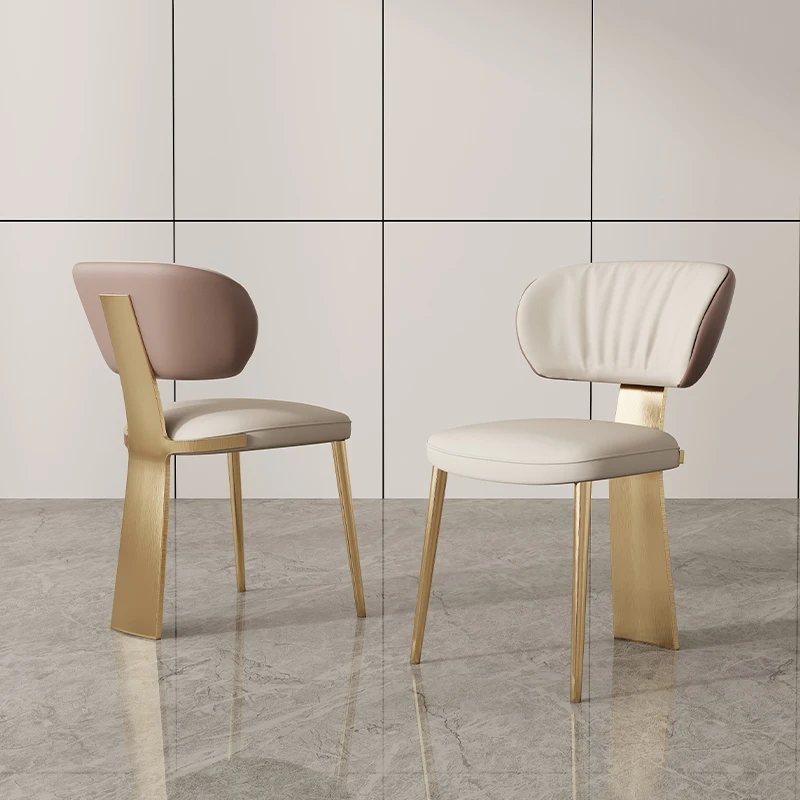 

Кожаные роскошные стулья, обеденная комната, золотые ножки, спальня, стул для отдыха, мобильные барные стулья, подставки для ожидания, мебел...