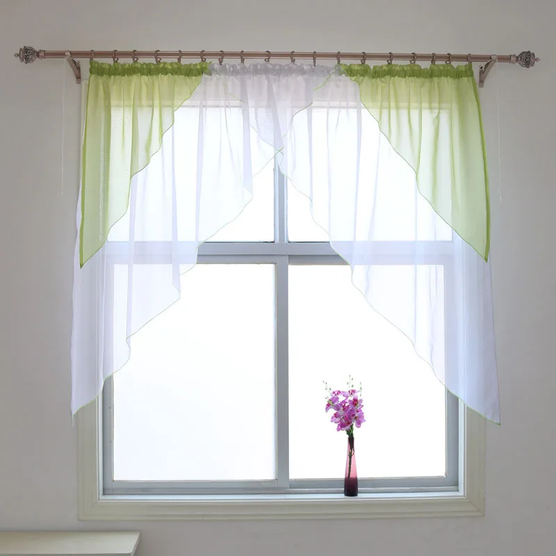 

Fashion Design Voile Living Window Drape Sheer Kicthen Balcony Curtain Home Decor
