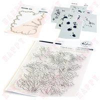 explosive models 2022 new botanical bunch metal cut dies stamps stencils scrapbook diary decoration punch diy greet card molds