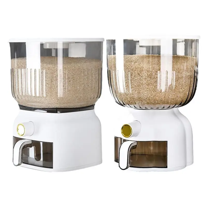 

Rice Dispenser Large Capacity Food Storage Cereal Dispenser Kitchen Organizer Box For Home Pantry Rice Soybean Corn Organizer