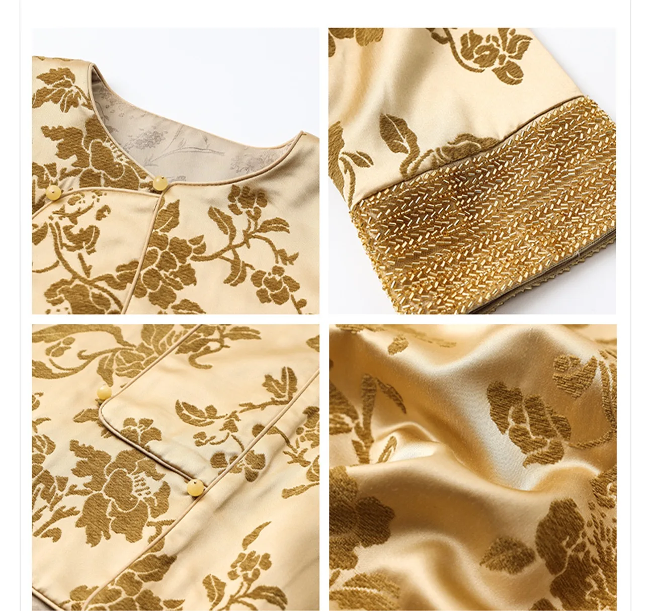 Высококачественная жаккардовая плетеная Женская куртка в китайском стиле