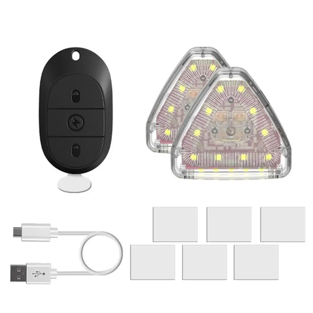 

Mini Strobe Lights 7 Colors USB Rechargeable LED Lamp With Remote Control Waterproof Anti-Collision Night Signal Light For Car