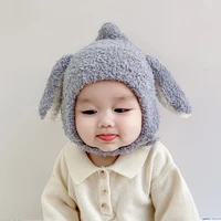 6 month to 2 years baby boys girls hats winter warm hat with ear cute soft toddlers windproof cap beanie hat photography props