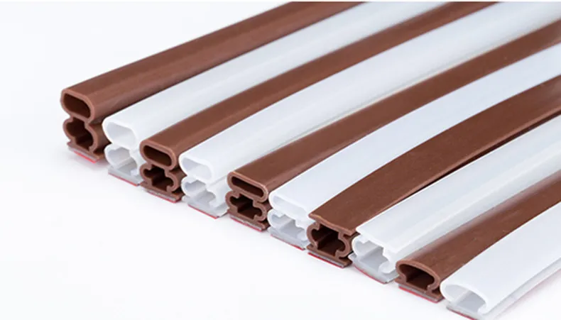 

10 x 6-15mm 6M Silicone rubber sealing strips crash soundproof door thong strip security door/ window sealed slot type