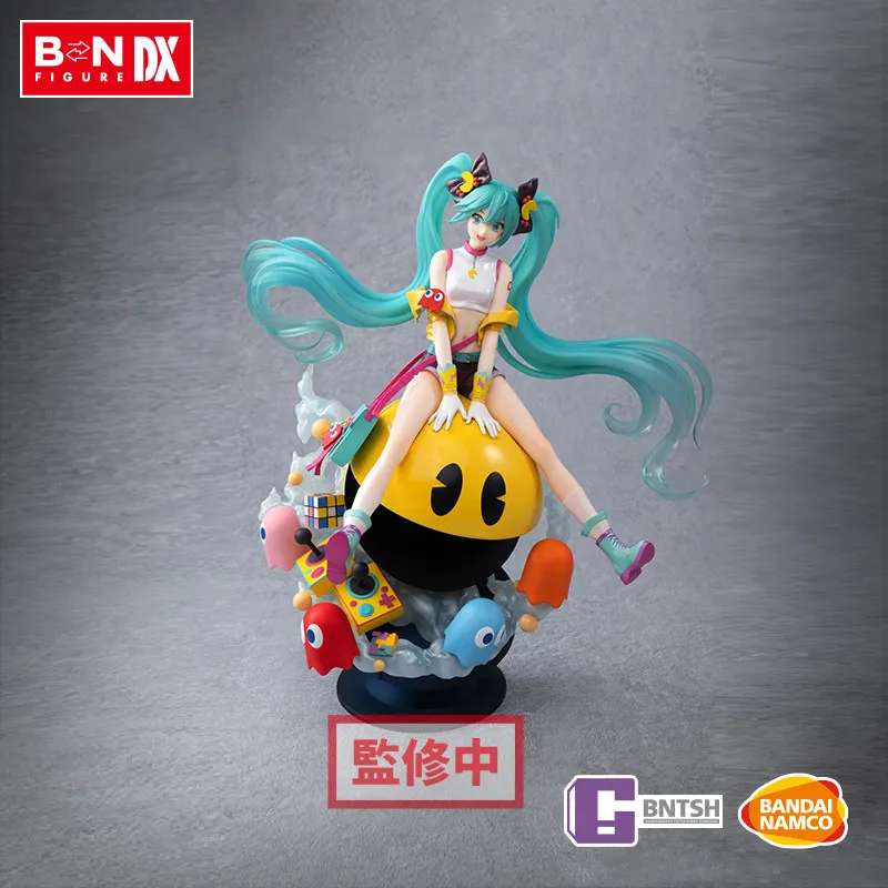 

In Stock Original BNTSH Hatsune Miku Figure Vocaloid Pac-Man Miku Model 30Cm Pvc Action Figurine Model Toys For Kids Gift