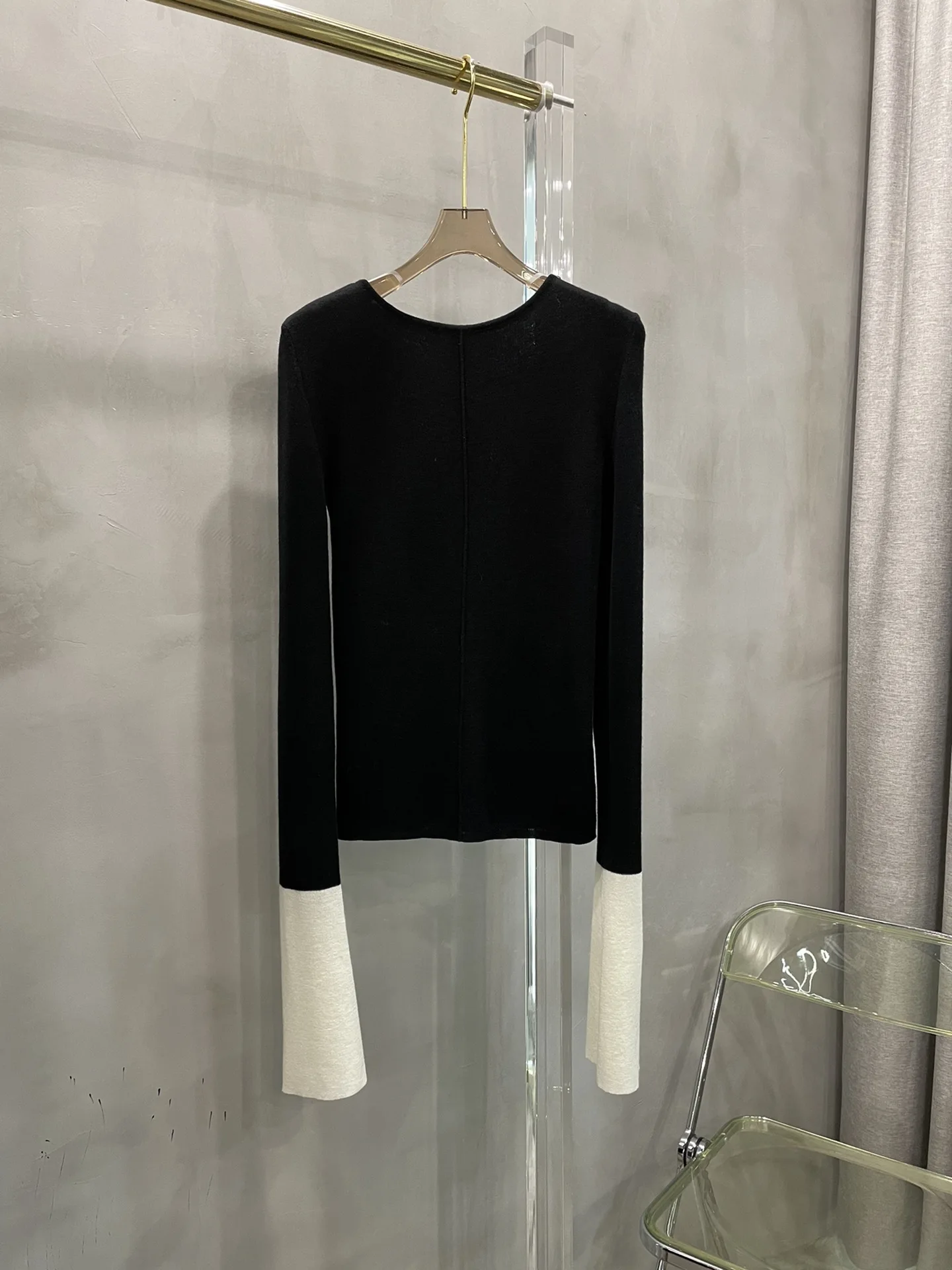 

Женская одежда 2023 года, базовая шерстяная осенне-зимняя одежда с цветными блоками, новинка 1,26