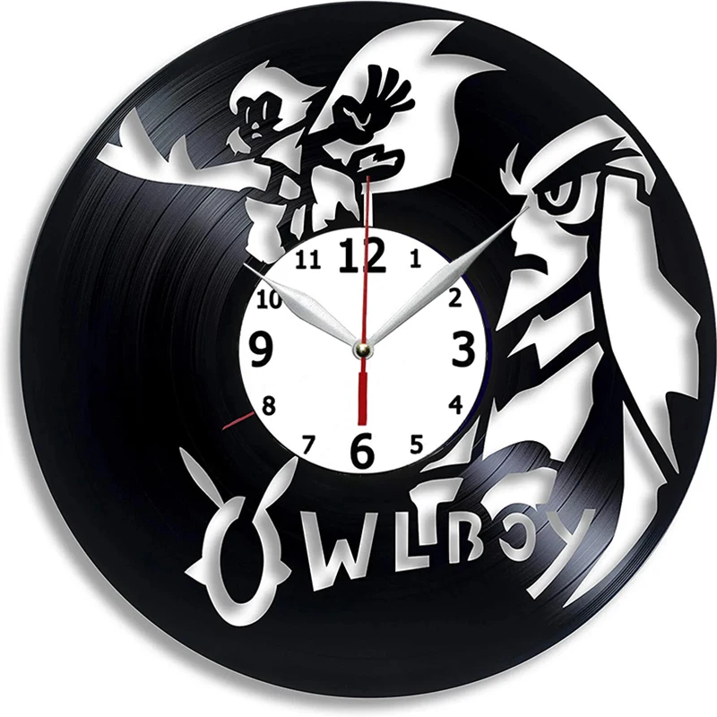 

Видеоигра Owlboy, настенные часы ручной работы с виниловой пластиной, настенный постер Owlboy, уникальные идеи для кухни, подарок Owlboy для него и не...