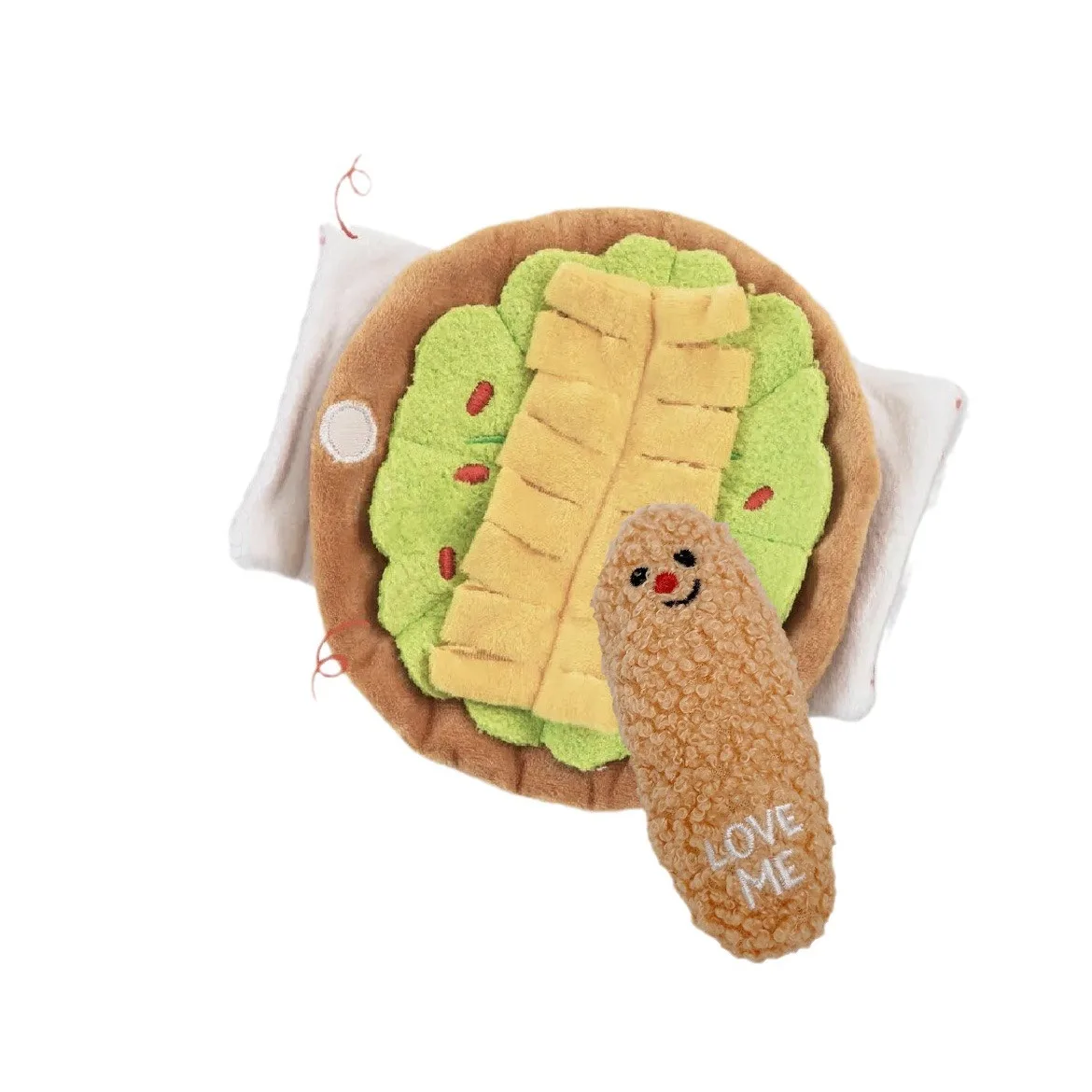 Милая Скрытая игрушка с запахом еды для пирожных собаки голосом плюшевая питомца