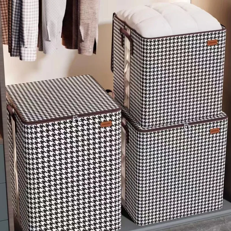 

Hot Foldable Quilt Storage Bag Home Clothes Blanket Container Case with Handle Bedroom Closet Wardrobe Travel Luggage Organizer