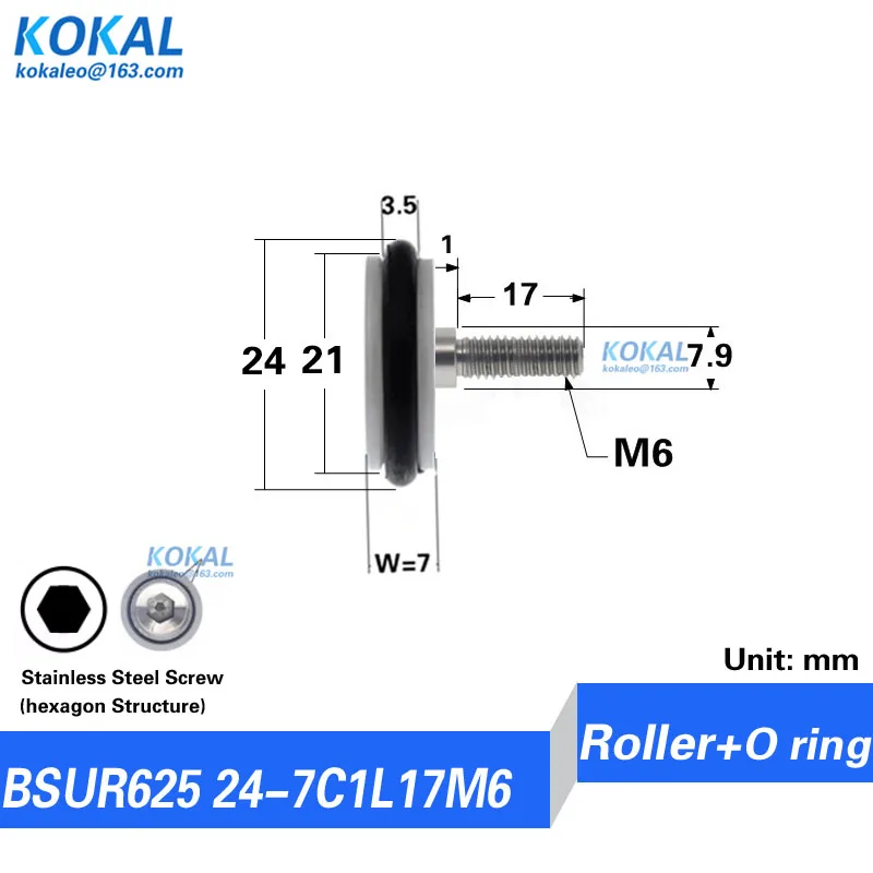 

[U0521-7]1 шт. горячая Распродажа МАЛОШУМНОЕ уплотнительное кольцо, резиновый колесный ролик с 5*24*7, резиновый 625z, дверная доска, раздвижное колесо, оконный ролик