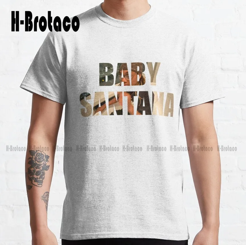 

Классическая футболка Babysantana, мужские рубашки с коротким рукавом, оригинальные рубашки для подростков, Футболки унисекс с цифровой печатью,...