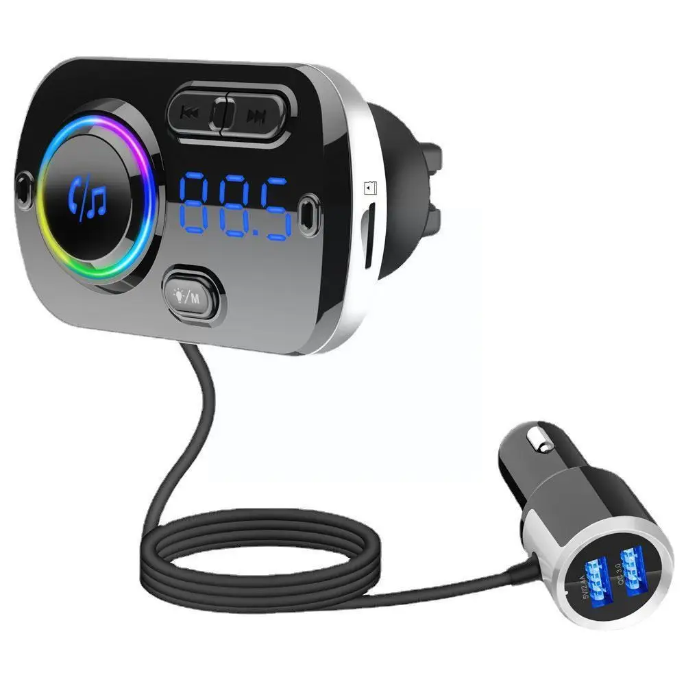 

Автомобильный Fm-трансмиттер с ЖК-дисплеем и Bluetooth 5,0