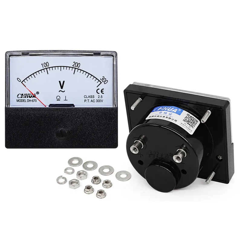 DH-670 Вольтметр постоянного и переменного тока указатель 5 В 10 15 20 25 30 50 75 100 150 200 300 450