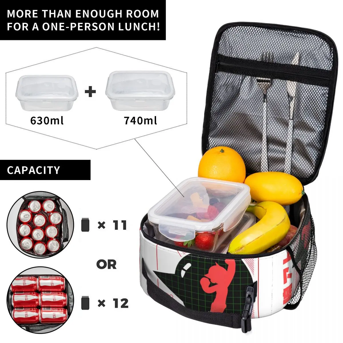 Герметичная сумка для ланча ASTROBOY с роботом герметичная мальчиков и девочек