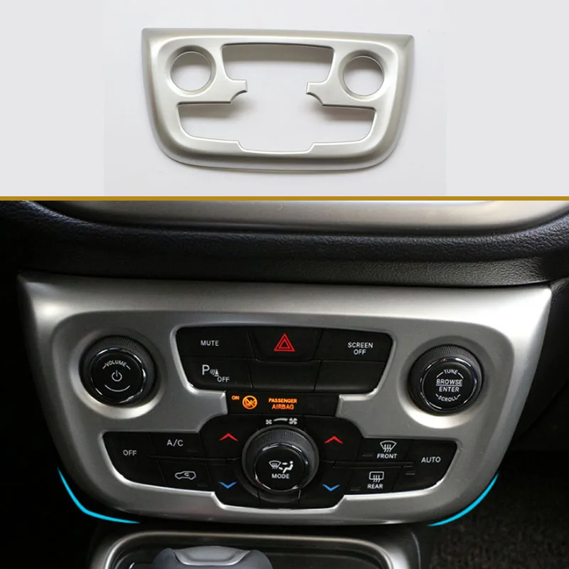 

Для Jeep Compass 2th 2017 2018 2019 2020 панель управления в центре автомобиля