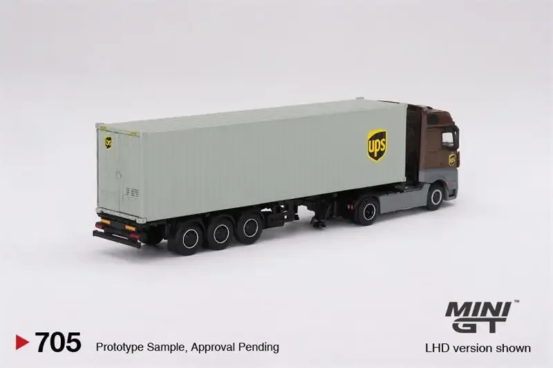 Мини GT 1:64 Actros прицеп w/40 футов контейнер 40 грузовик/фигурка литая модель
