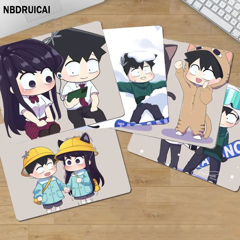 

Manga Chibi Komi Shouko Komi-San Anti-Slip Office Student Gaming Thickened Large Pad Non-slip Cushion Mouse Pad Desktop Mat